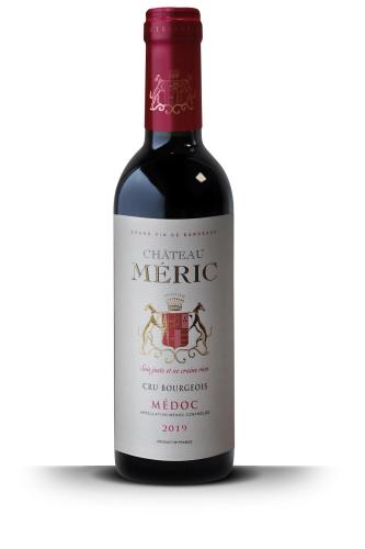 Demi-Bouteille de 37.5 CL du millésime 2019 de Château MERIC, vin Cru Bourgeois du Médoc
