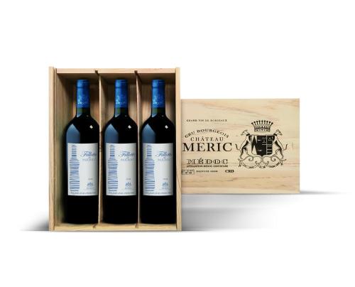 Coffret de 3 bouteilles de Fillette de MERIC 2020 Bordeaux